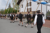 Maibaumaufstellen 1. Mai 2016